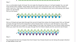 Beadweaving Basics - Odd Count Peyote Stitch