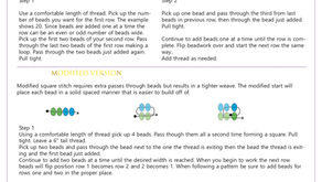 Beadweaving Basics - Square Stitch