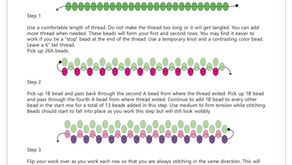 Beadweaving Basics - Even Count Peyote Stitch