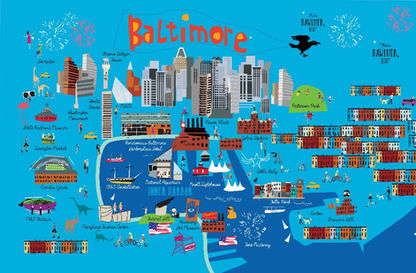 Funky Baltimore Map