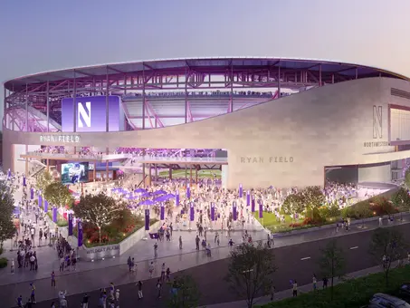 Northwestern's plans for a flashy $800 million football stadium