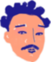 口ひげを持つ男