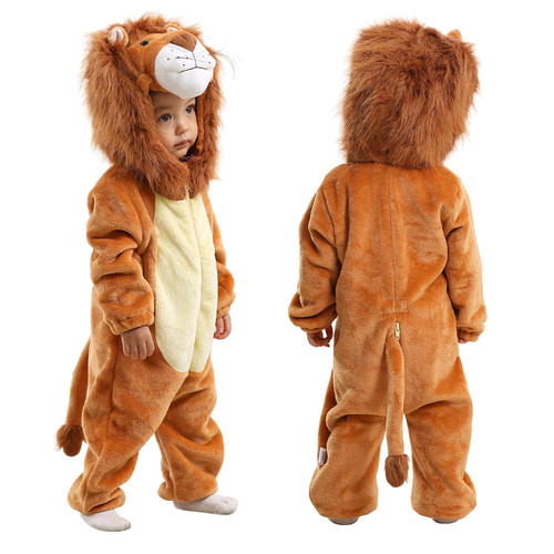 Toddler Girl Halloween Costume Baby Animal Costume Baby Lion Costume Halloween Rompers For Toddler Girls 1-2 Years