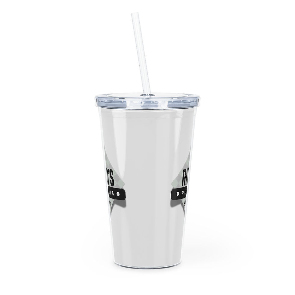 Thumbnail: Plastic Tumbler with Straw