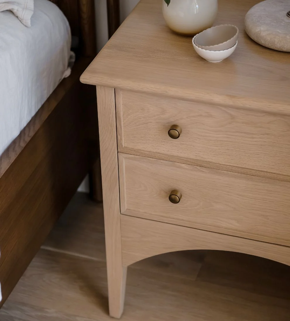 White oak nightstand
