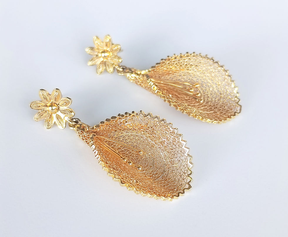 Thumbnail: Aretes Tulipanes Dorados