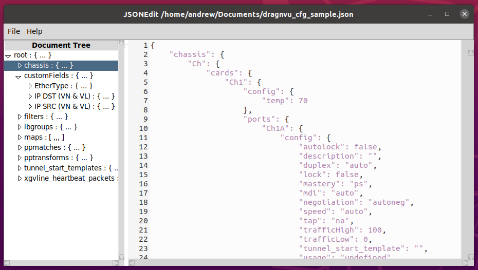 Text Based Json Config Files