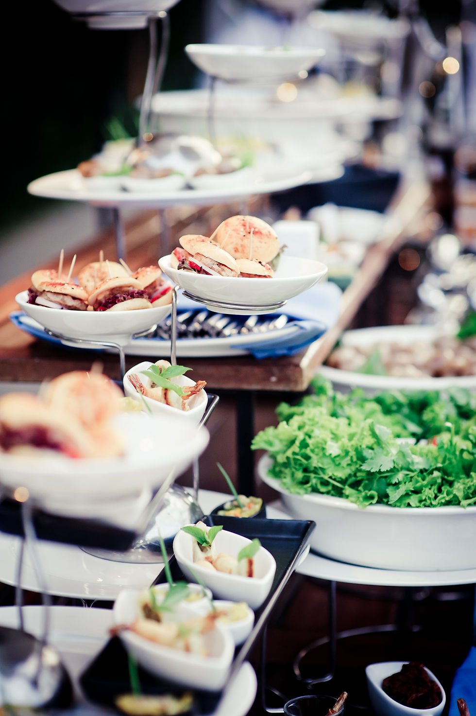 Buffet with assorted dishes