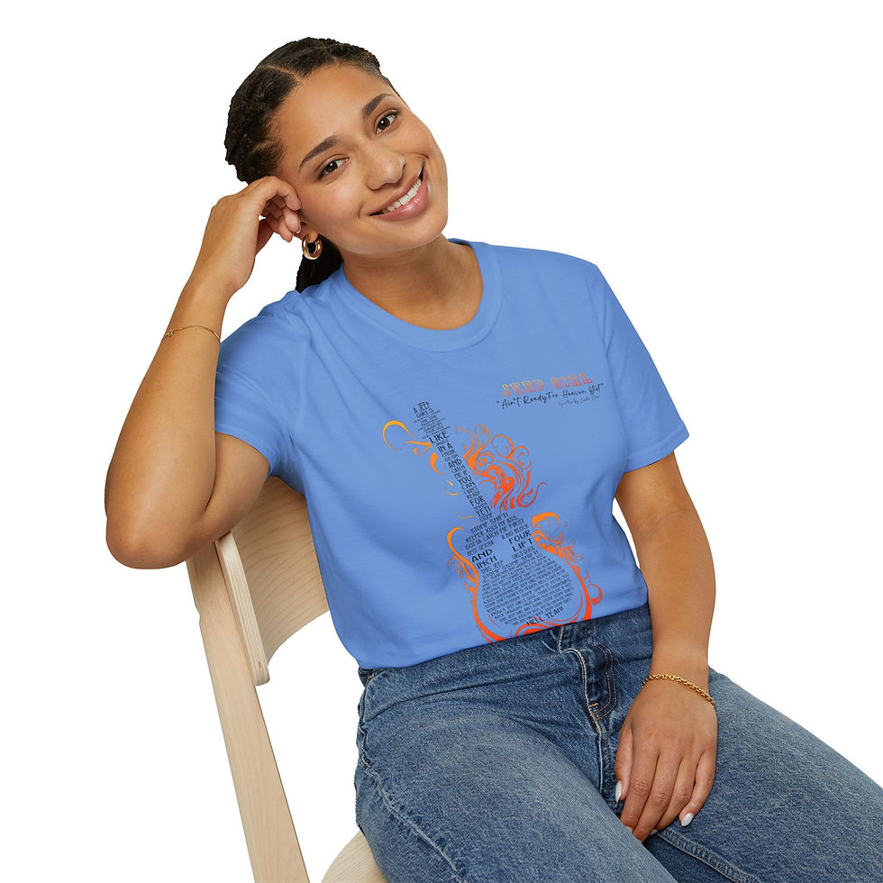 Thumbnail: 'Ain't Ready For Heaven Yet' Lyrics Unisex Softstyle T-Shirt