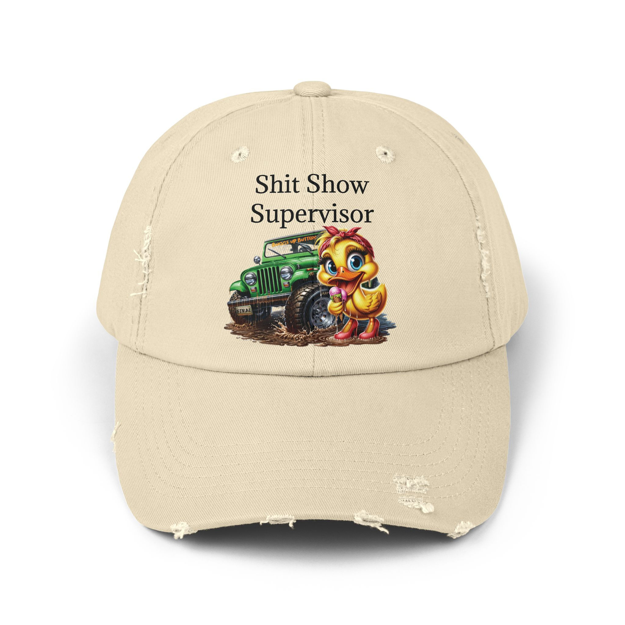 Shit Show Supervisor Distressed Cap