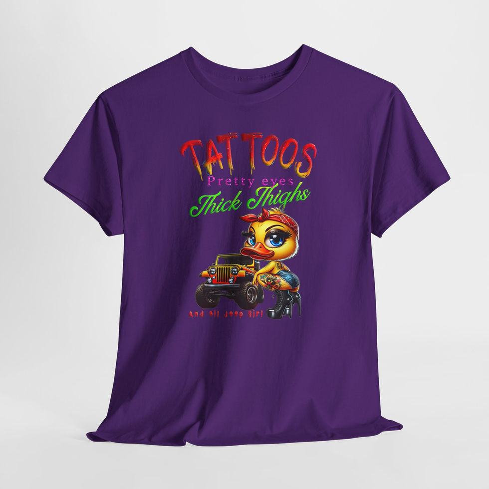 Tattoos, Pretty Eyes & Thick Thighs Graphic T-Shirt