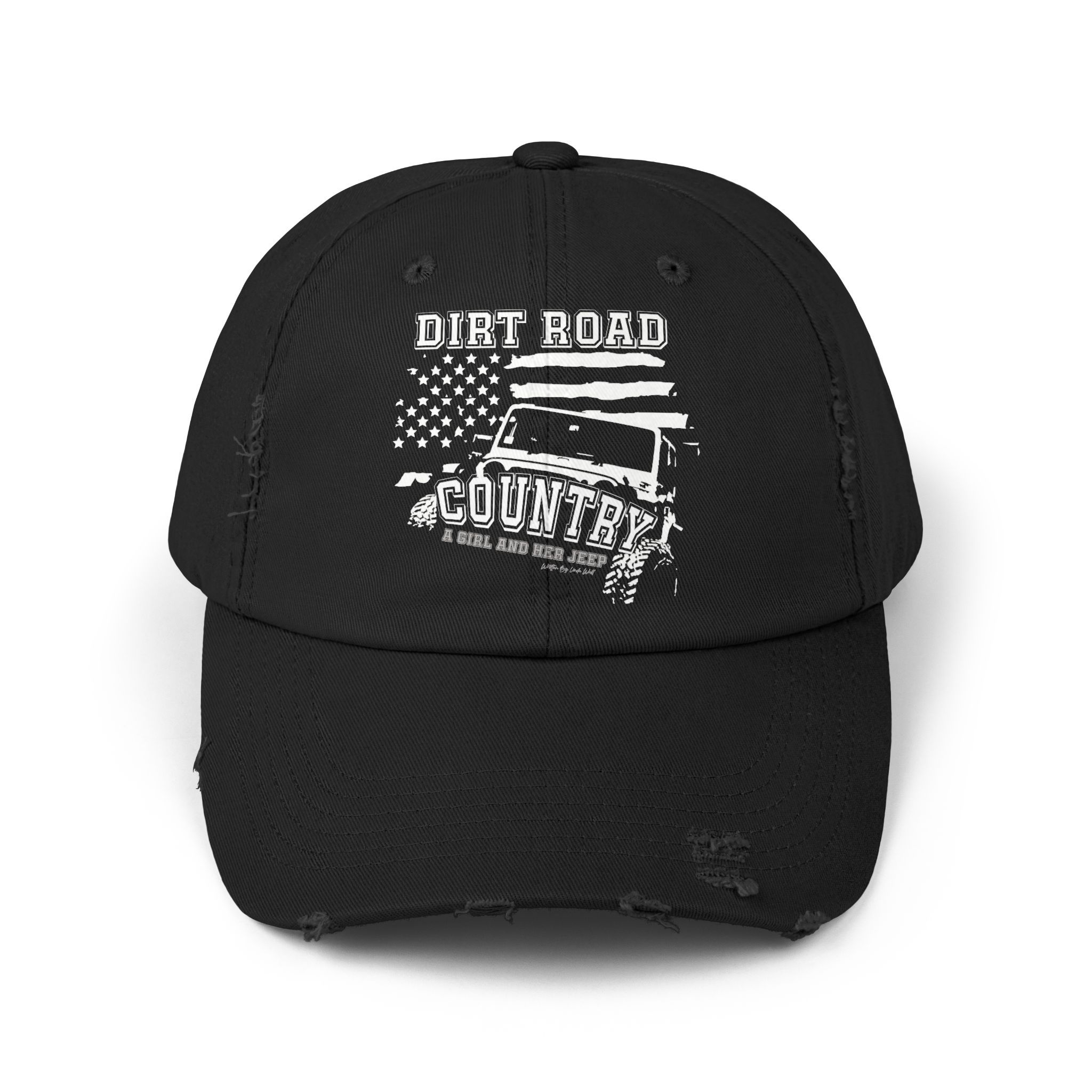 Dirt Road Country – A Girl and Her Jeep Distressed Cap