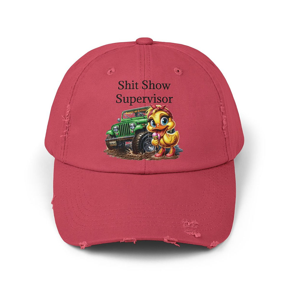 Shit Show Supervisor Distressed Cap