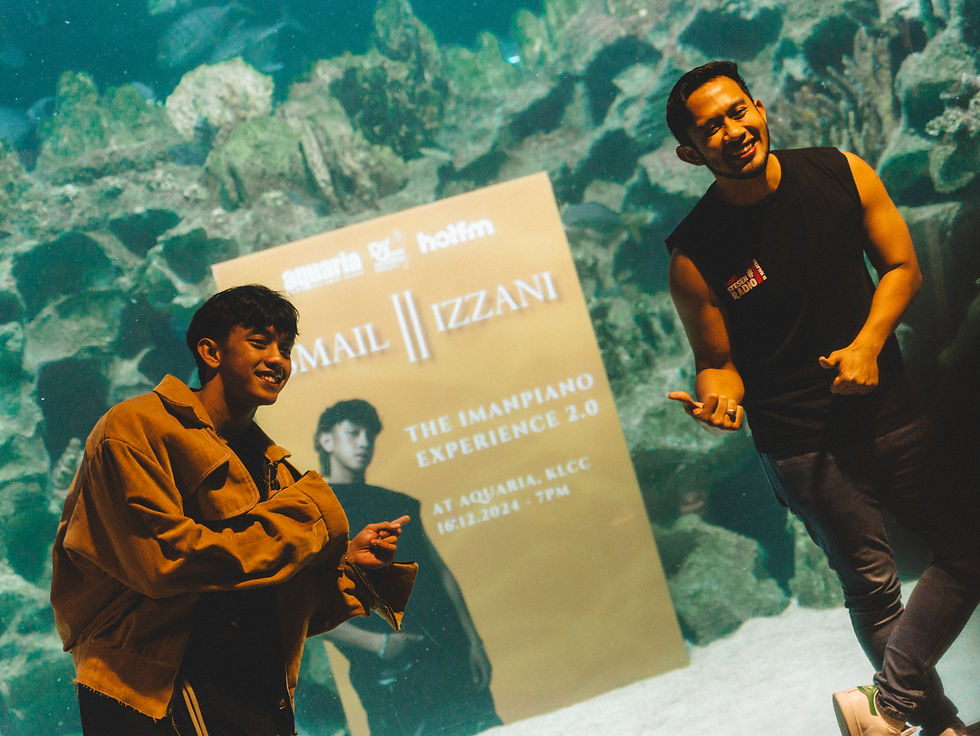 Ismail Izzani Curi Tumpuan Di Aquaria KLCC, Terjun Bersama Rage Cage Dalam ImanPiano Experience 2.0