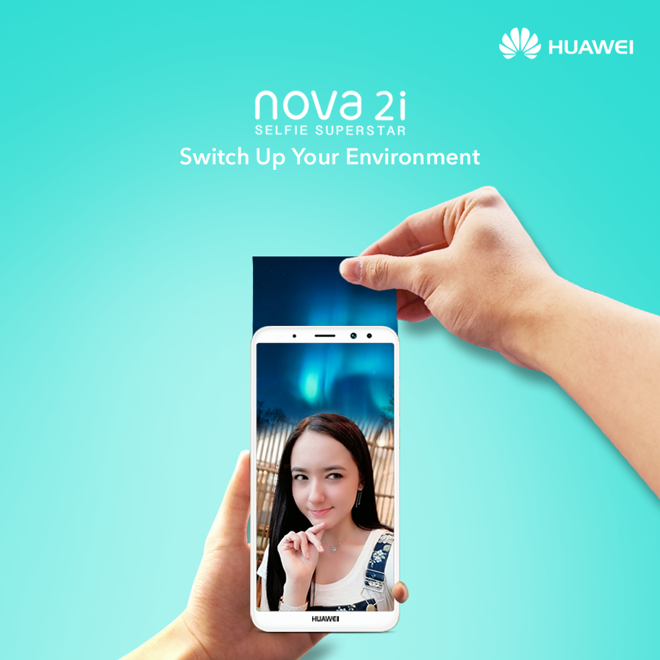 Switch up your environment with HUAWEI nova 2i's AR lens