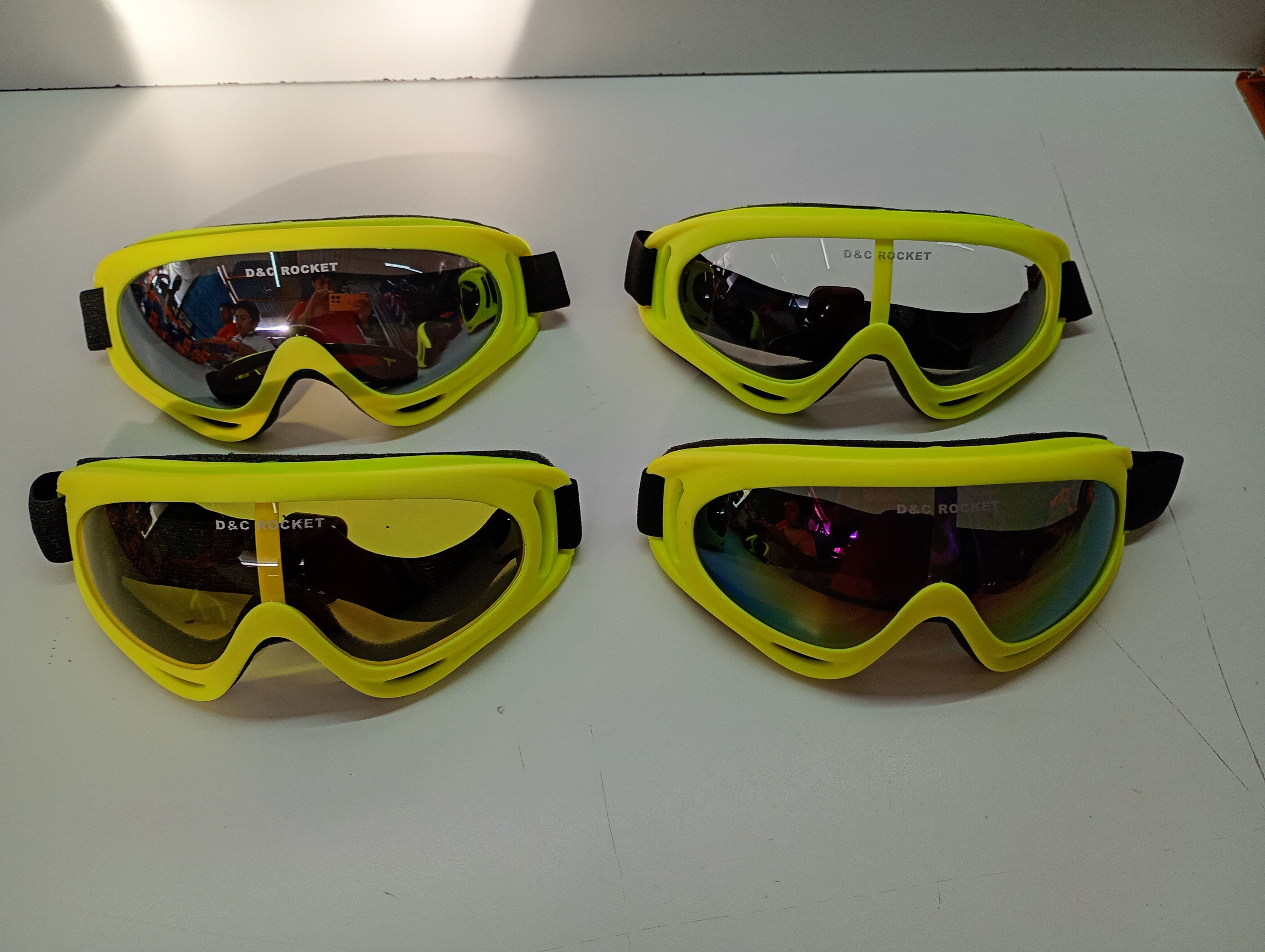 GOGGLE MOTOCICLISTA AMARILLO