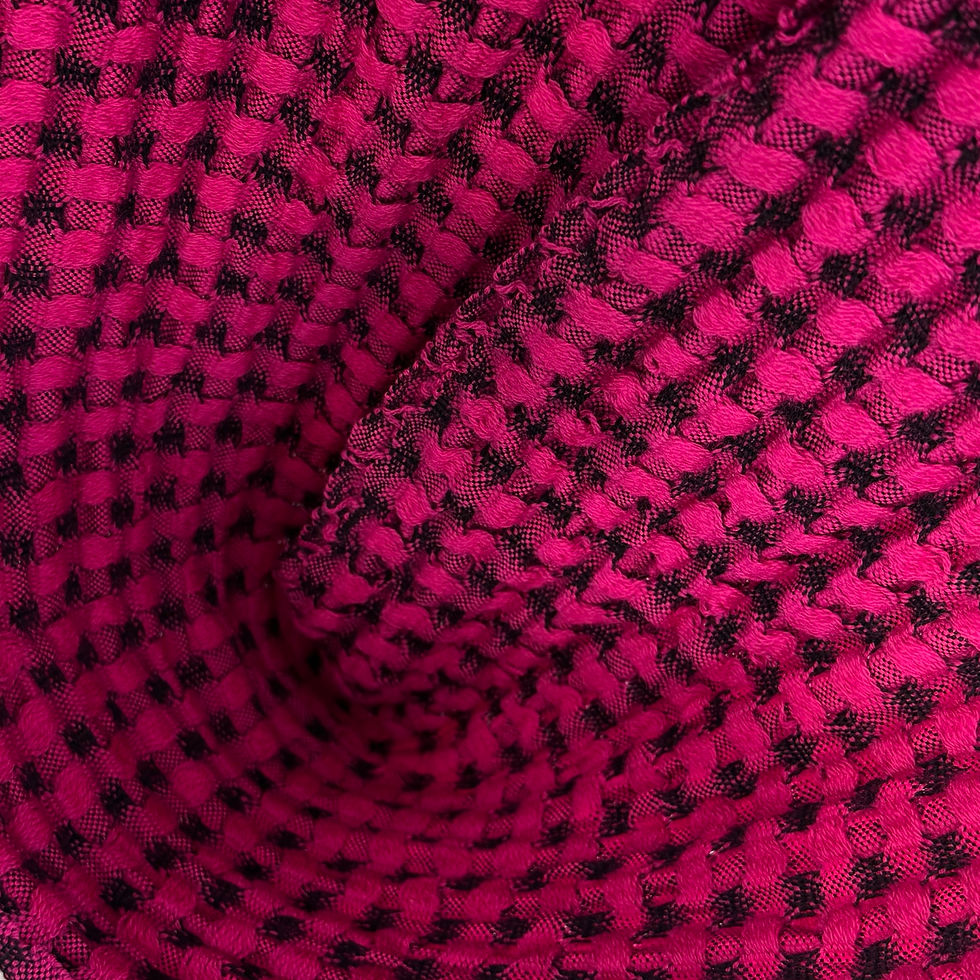 Miniaturbild: Schal VENICE, mono: schwarz/magenta