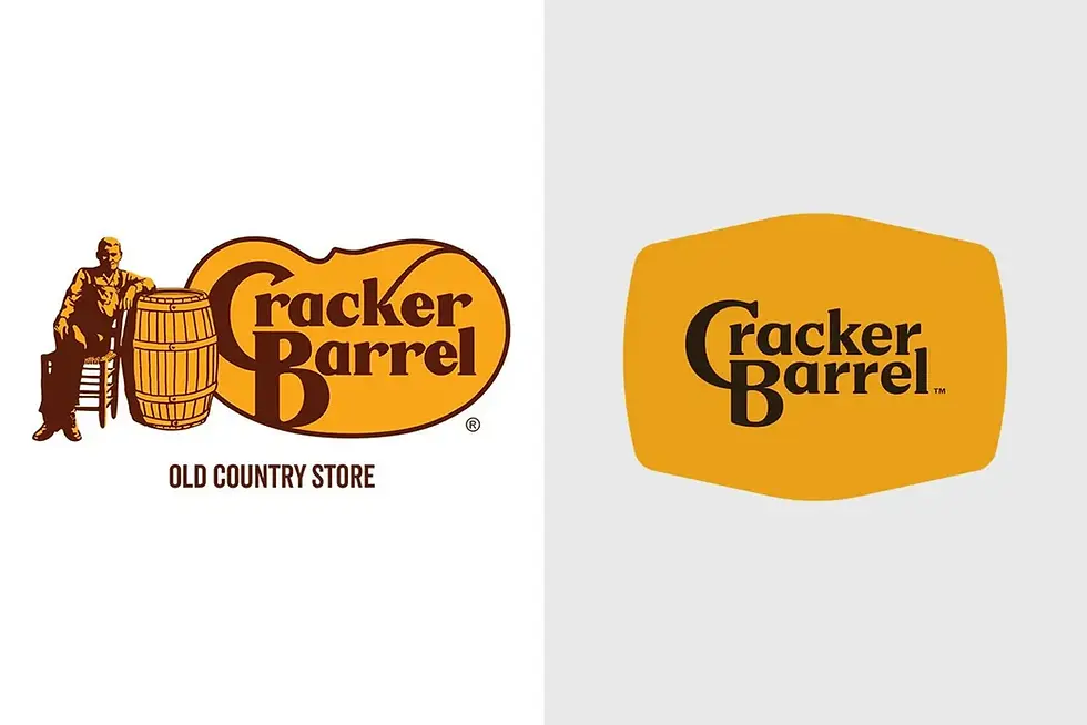 Recent Cracker Barrel Rebrand fail