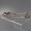 Thumbnail: Antique French sterling silver sugar tongs by Cloude DOUTRE-ROUSSEL hallmark Minerva 1st No.1 lion's paws pincer