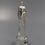 Thumbnail: Antique French sterling silver sugar tongs by Cloude DOUTRE-ROUSSEL hallmark Minerva 1st No.1 lion's paws pincer