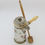 Thumbnail: Antique French Gilt Sterling Silver & Porcelain Hot Chocolate Pot