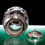 Thumbnail: Lovely antique French sterling silver & crystal candy condiment spice sugar jar pot bowl with lid in Rococo style hallmark