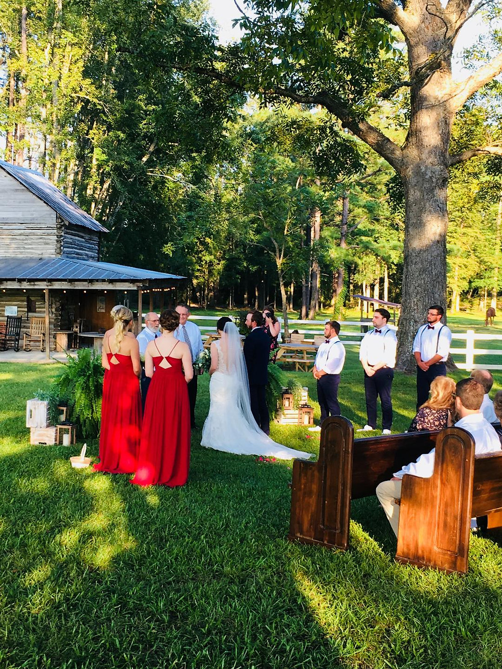 Bride And Groom Saying Their Wedding Vows
