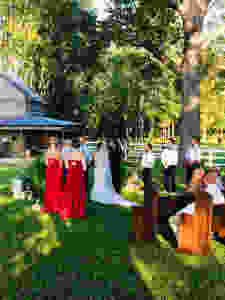 Bride And Groom Saying Their Wedding Vows