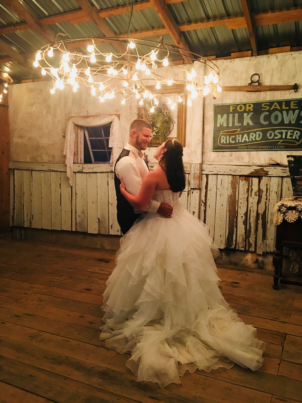Bride and Groom, Rustic Wedding
