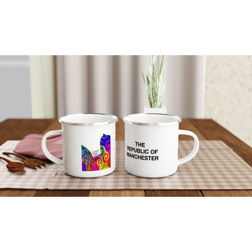 The Republic of Manchester Enamel Mug