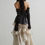 Thumbnail: Naustia Ruffled Tube Top Shirt