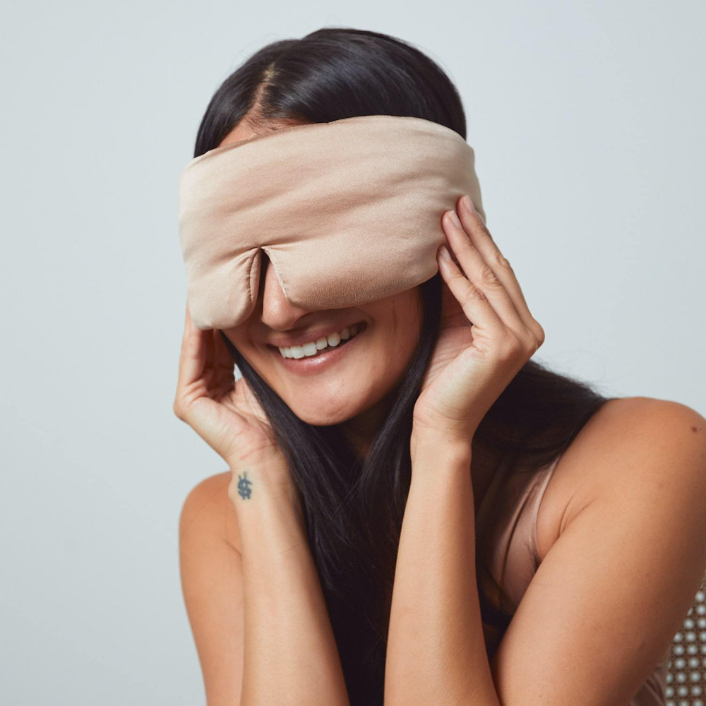 A silky sleep mask that doubles as a headband for A Self-Improvement Guide | Gifting Yourself