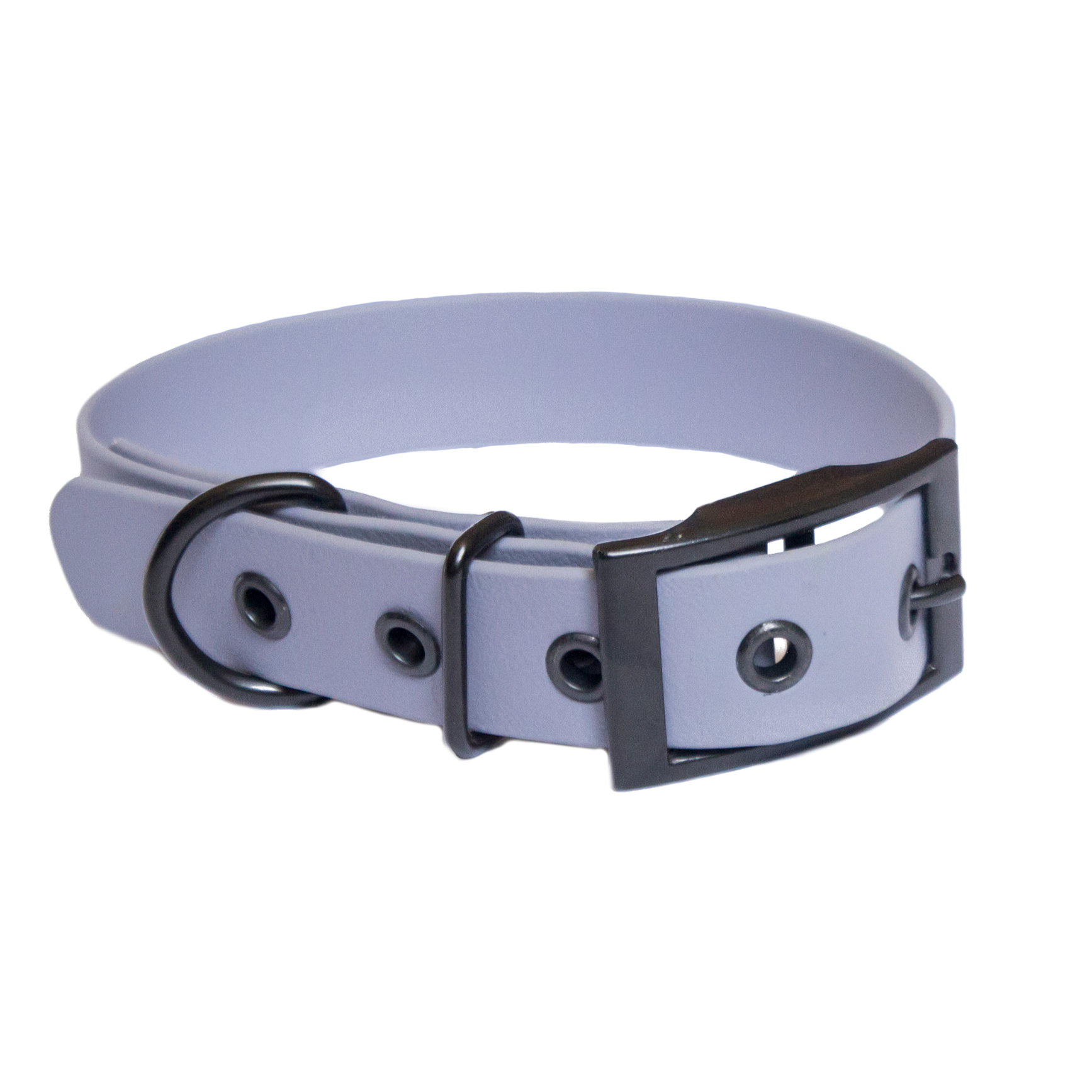 Peak steel adjustable BioThane collar