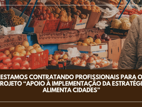 Acompanhe todas as fases do processo seletivo do projeto “Apoio à implementação da Estratégia Alimenta Cidades” aqui