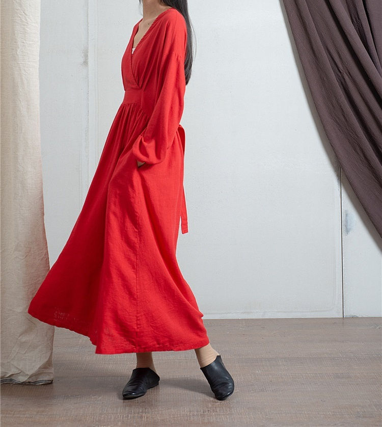Прев'ю: Елегантна конопляна сукня 02484