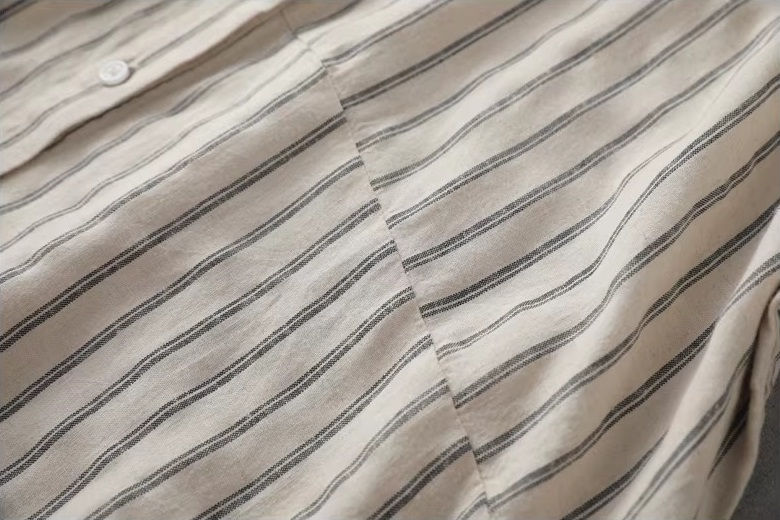 Прев'ю: Лляна сорочка у смужку 03702