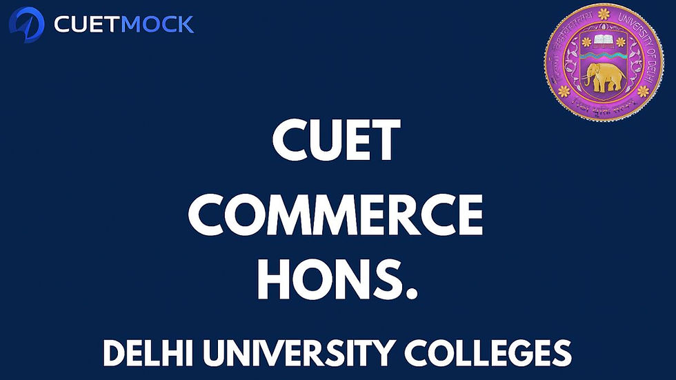 best college for commerce in DU