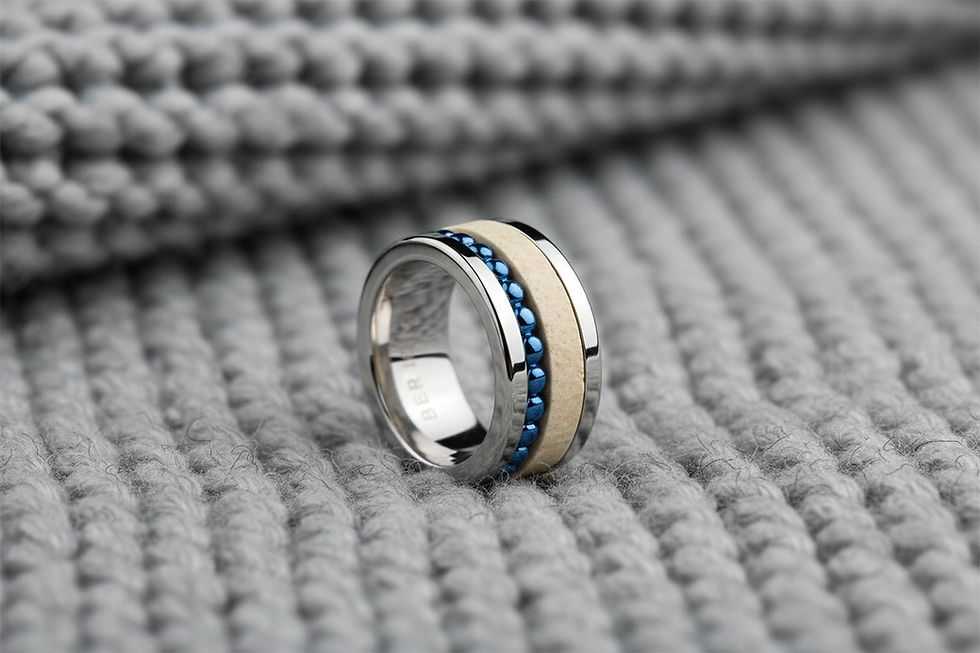 Muttermilchschmuck Fingerring „Wesbe“ – 10 mm Stapelring