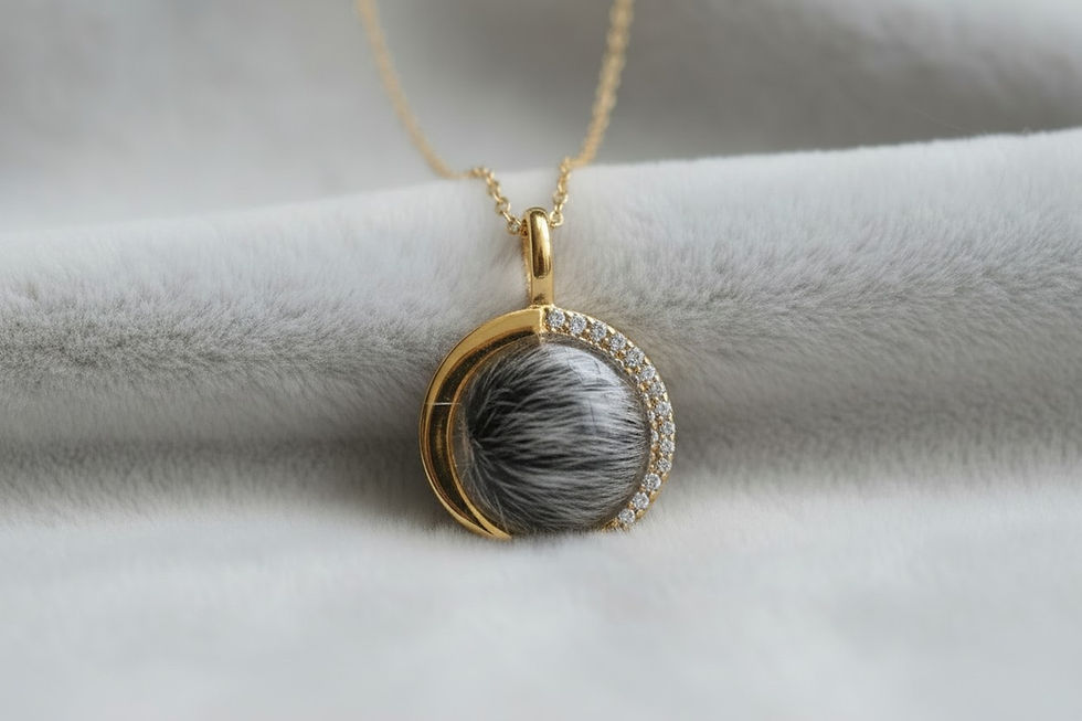 Tierhaarschmuck Halskette Mimi