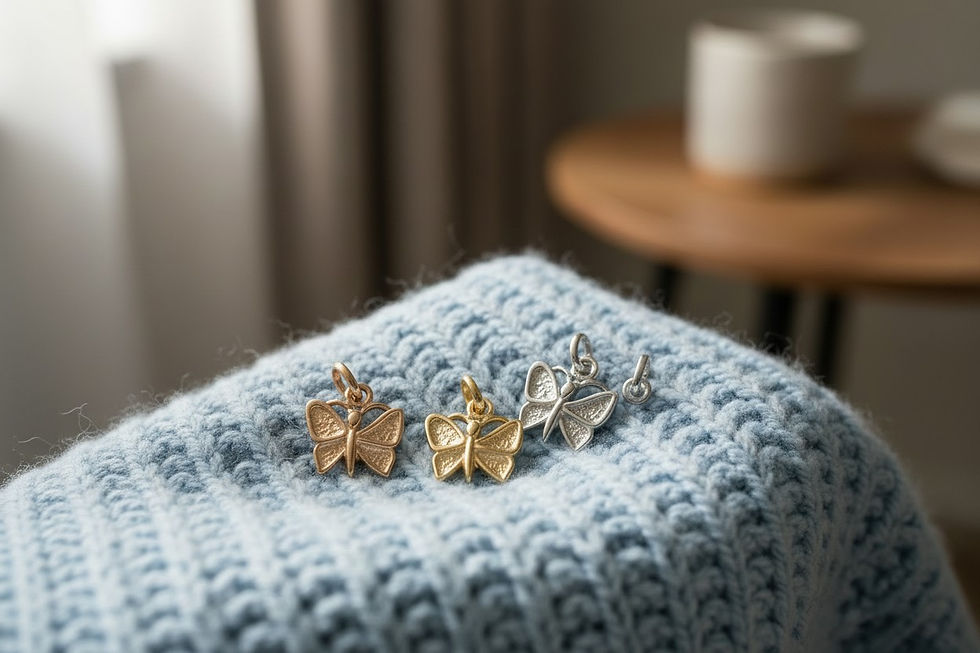 Miniaturbild: Muttermilchschmuck Halskette „Schmetterling“