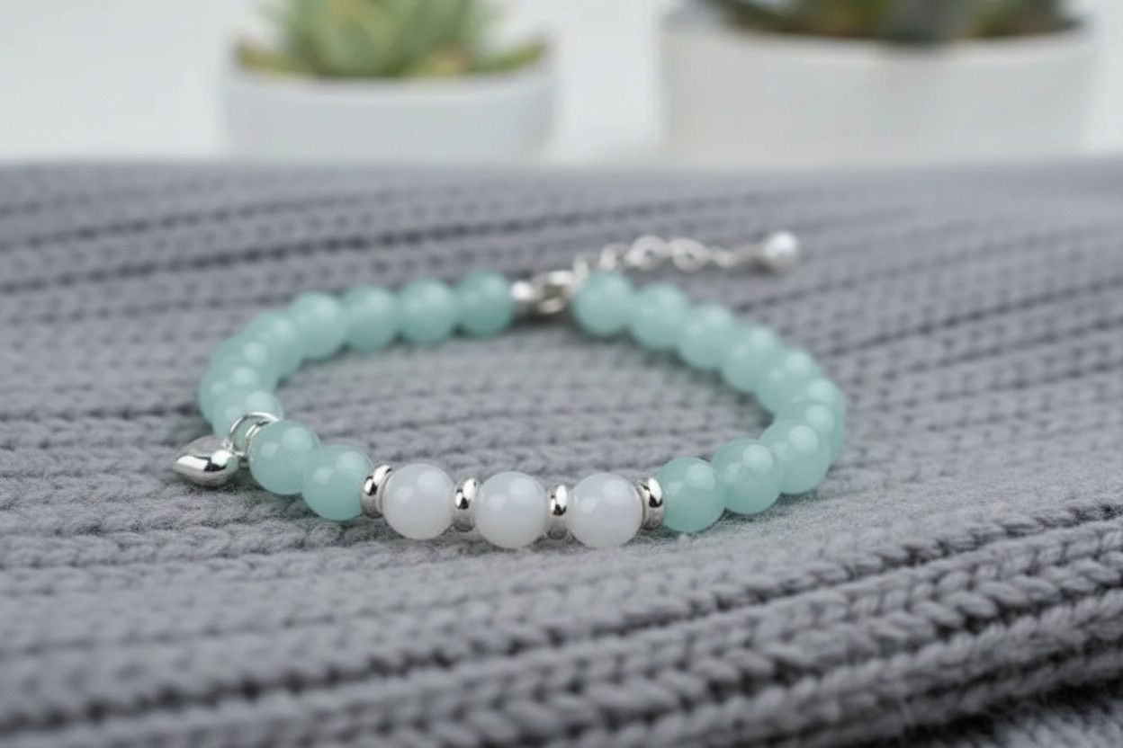 Muttermilchschmuck Armkette „Flora“ – mit 925er Verschluss