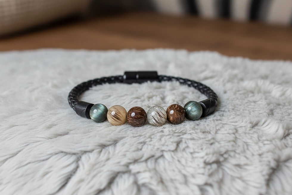 Tierhaarschmuck Armkette Schnecke mit Fell/Asche