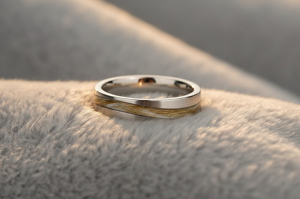 Tierhaarschmuck-Ring Fritz