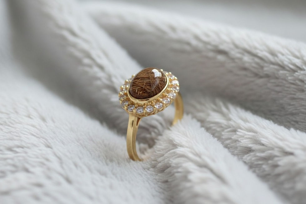 Tierhaarschmuck Ring Luis mit Fell
