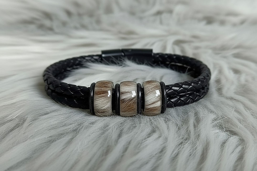 Tierhaarschmuck Armband Retriever Fell/Asche