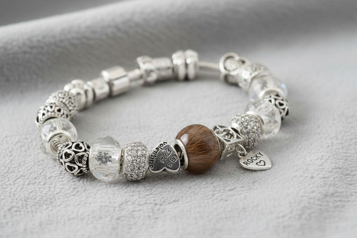 Tierhaarschmuck Bettelarmband Louis