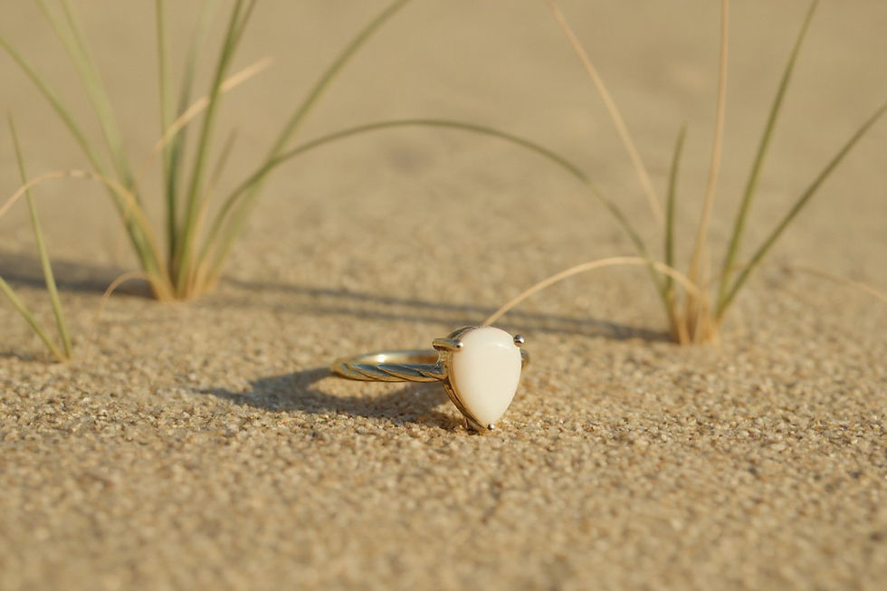 Miniaturbild: Muttermilchschmuck Fingerring „Guido“ aus Silber mit individueller Muttermilch‑Einlage