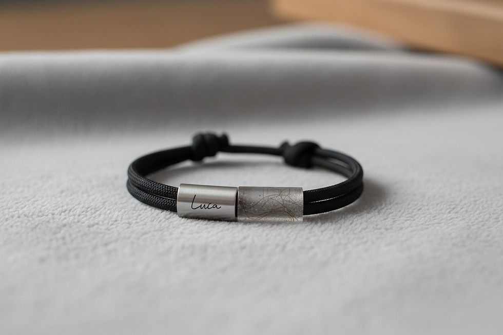 Miniaturbild: Tierhaarschmuck Armkette „Snoopi“ – mit Segel Tau