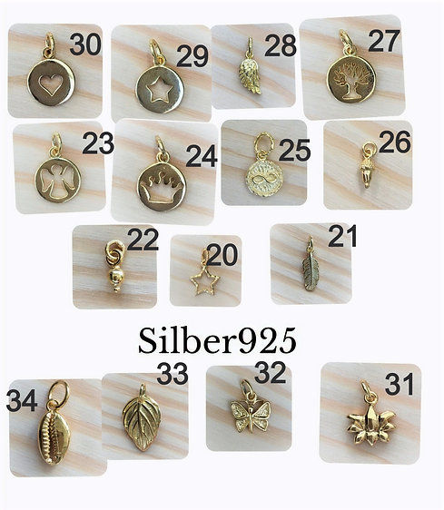 Miniaturbild: Muttermilchschmuck Halskette 925 Therese mit Perle, Gravuren und Symbol Anhänger