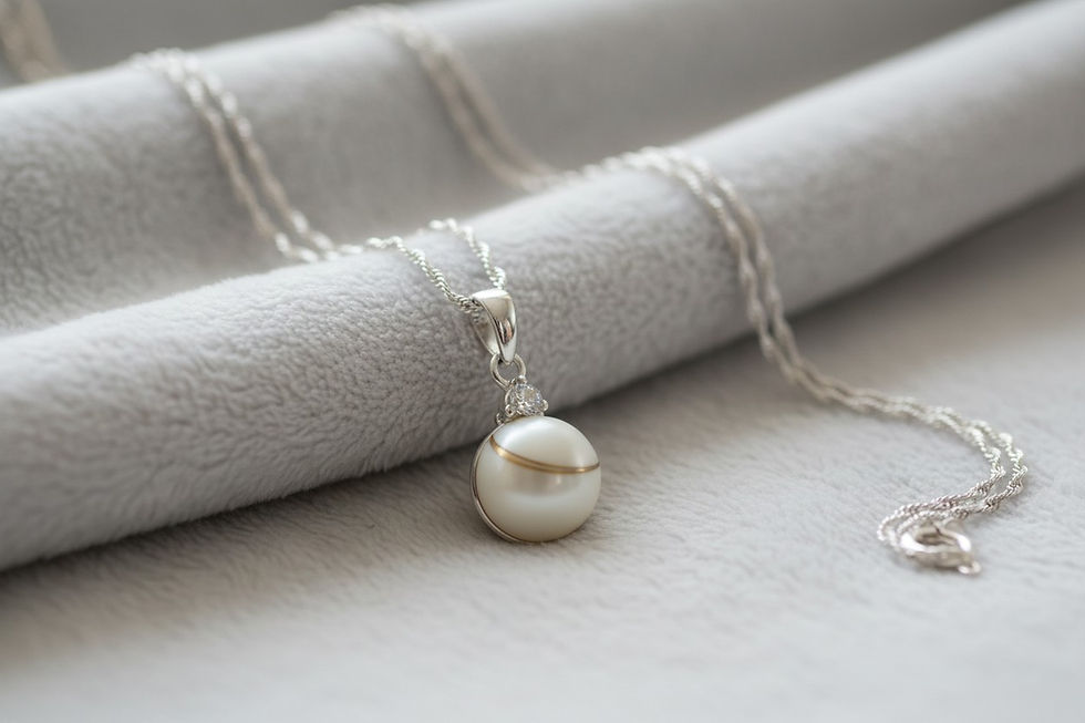 Muttermilchschmuck Halskette Malediven mit Einarbeitung von Haaren
